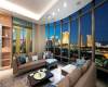 Views of Las Vegas strip from a Park Towers condo for sale living room