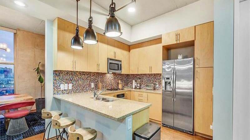 Upgraded kitchen in a Juhl condo for sale